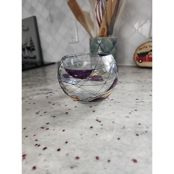 PARTY LITE CALYPSO MOZAIC VOTIVE/TEALIGHT HOLDER EUC *RETIRED* - Picture 2 of 2